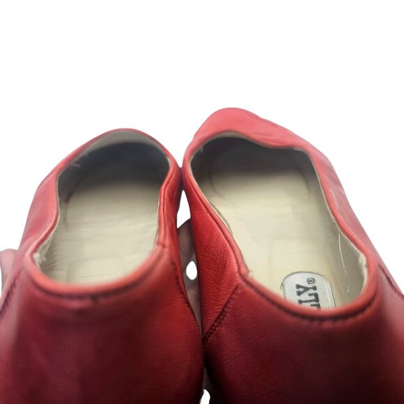 Bally Pink Leather Slip-On Loafer Flats Size 9.5 Made in Italy - Picture 6 of 14